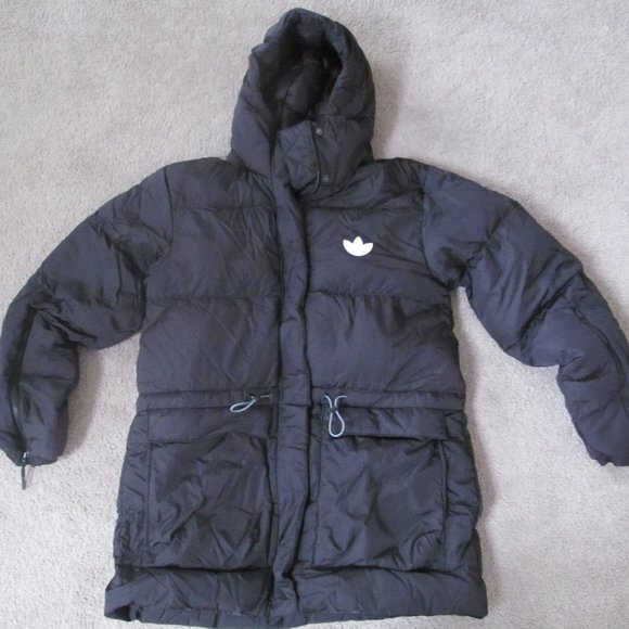 Adidas Originals Fasion Down Puffer GU1779 woman black jacket S Brand New $220 - Picture 1 of 4